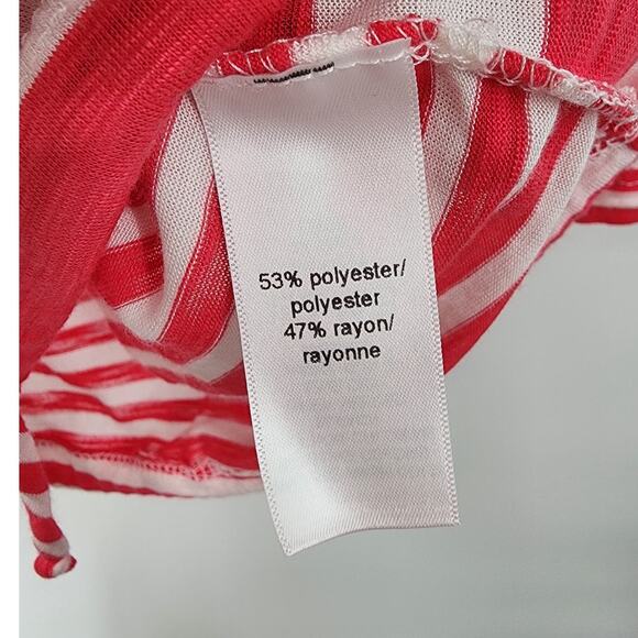 MAURICES Pink White Striped Button Down Cardigan Womens Size XL Extra Large Hood - Picture 5 of 7